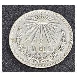 1946 Un Peso 0.720 Mexicanos Silver Coin