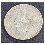 1947 Cinco Pesos 30 Gramos Ley 0.900 Silver Coin