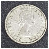 1963 Canada 50 Cents  Silver Coin