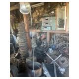 Whole shed area with miscellaneous tire chains