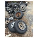 Pile of tires and rims