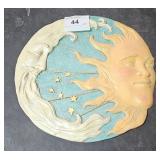 Wall Hanging Sun and Moon Disc 11" Across
