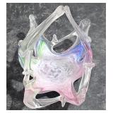 Small Marano glass crystal clear art