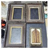 3 Deep Wood Picture Frames -inside Frame 6" x