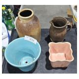 4 vintage pottery pieces