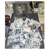 Vintage Black and White Photos & Wood Frame