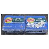 2 packs of scotch Brite  zero Scratch Scrub