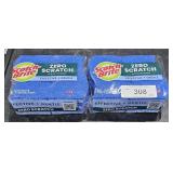 2 packs of scotch Brite  zero Scratch Scrub
