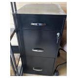 File cabinet with key