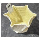Belleek Ireland Twisted Vase 3 1/2" T   Edged Chip