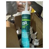3 Lots of 4 ea Dowsil 733 Glass & Metal Sealant