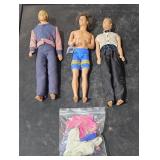 Vintage Ken doll +2 more