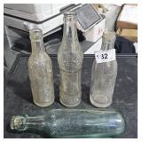 4 Vintage COLLECTABLE Bottles