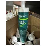 3 Lots of 4 ea Dowsil 733 Glass & Metal Sealant