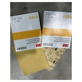 2 lots 1 pk of 50 sandpaper,p320 grit  gold