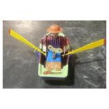 Tin toy wind up boat