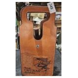 Leather " Chukar Foundanion" Gift Wine Bottle