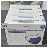 5- 10 pks. washable, bamboo facemasks two layer
