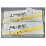 2 lots 1 pk of 12- 9 volt batteries