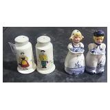 2 pair salt and pepper shakers