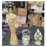 3 Asian themed Figurines