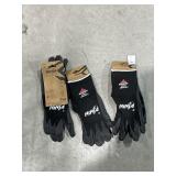 3 pair, ninja large gloves