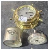 3 vintage clocks