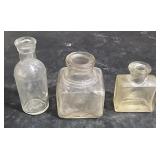 3 small Vintage Bottles