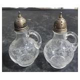 Sterling silver top salt and pepper Cambridge