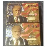 2 New Gold Toned Decks of Playing Cards