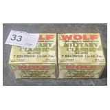 2 lots of 1 ea Wolf Military Classic 7.62x39mm