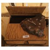 Wooden Box & Clocks