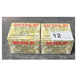 2 lots of 1 ea Wolf Military Classic 7.62x39mm