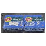2 packs of scotch Brite  zero Scratch Scrub
