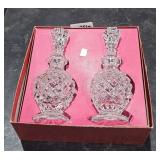 Vintage Gift Set W. German Lead Crystal Bottles w/