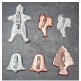 Vintage metal cookie cutters
