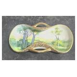 Nippon Hand Painted double handled  Gold