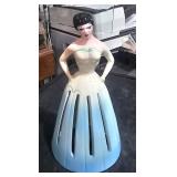 Vintage 1950s napkin Lady