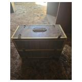 Box with gun cleaning supplies