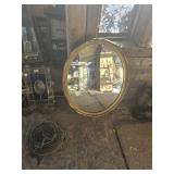 32" x 25 oval vintage mirror