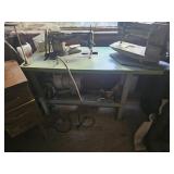 Commercial, vintage sewing machine, built-in