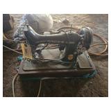 Vintage singer, sewing machine.