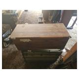 Wood In chest with linens