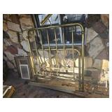 Brass bedframe, would make a great garden t