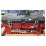 stack on tool box filled with tools