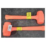 2 Stanley 28 oz dead blow hammers