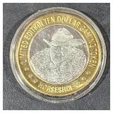 0.6 OZ   .999 Center Silver Casino Strike