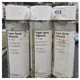 6 cans super spay adhesive