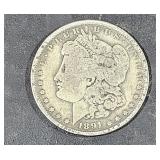 Silver Morgan $1 Dollar Coin