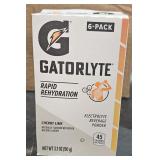 2 lots of 4  boxes Gatorlyte 6 pk ea Box